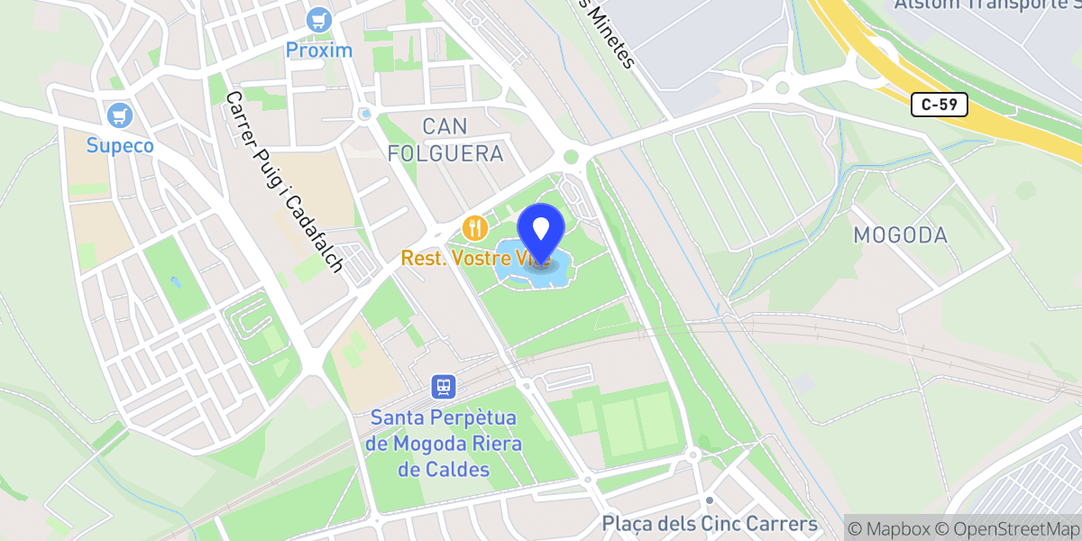 Mapa de Parque Central, Barcelona